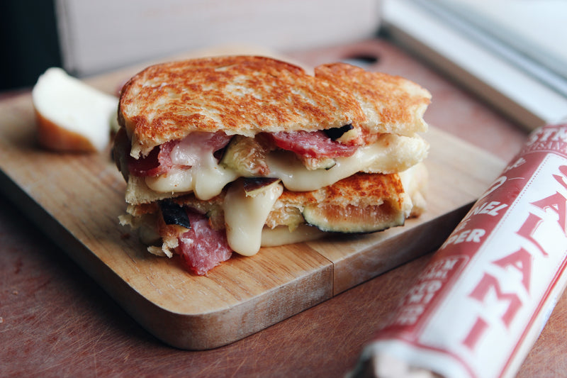 Salami & Fig Grilled Cheese Mantry Inc.
